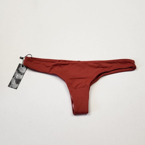 NWT Tavik Ali Minimal Coverage Bikini Bottoms in Rust sz L - Picture 4 of 9